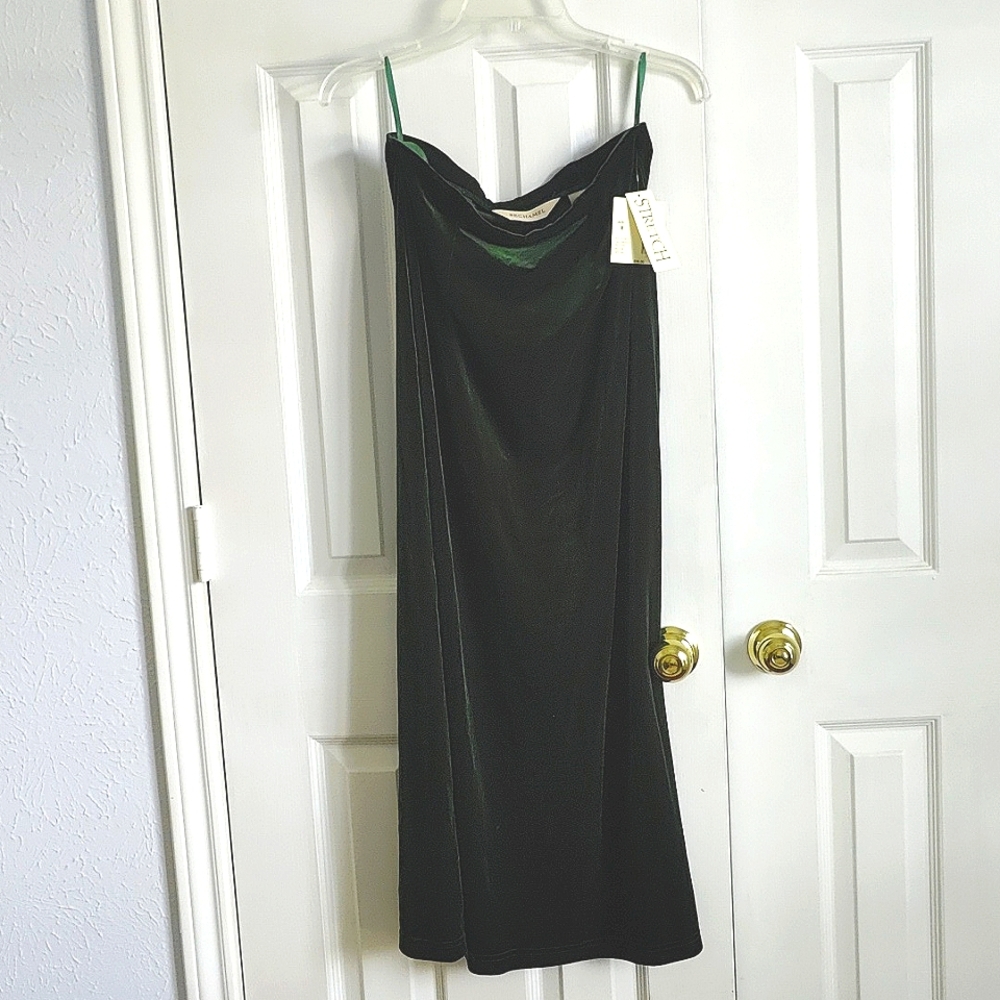 Women's Maxi Dress (Medium/Emerald Green)